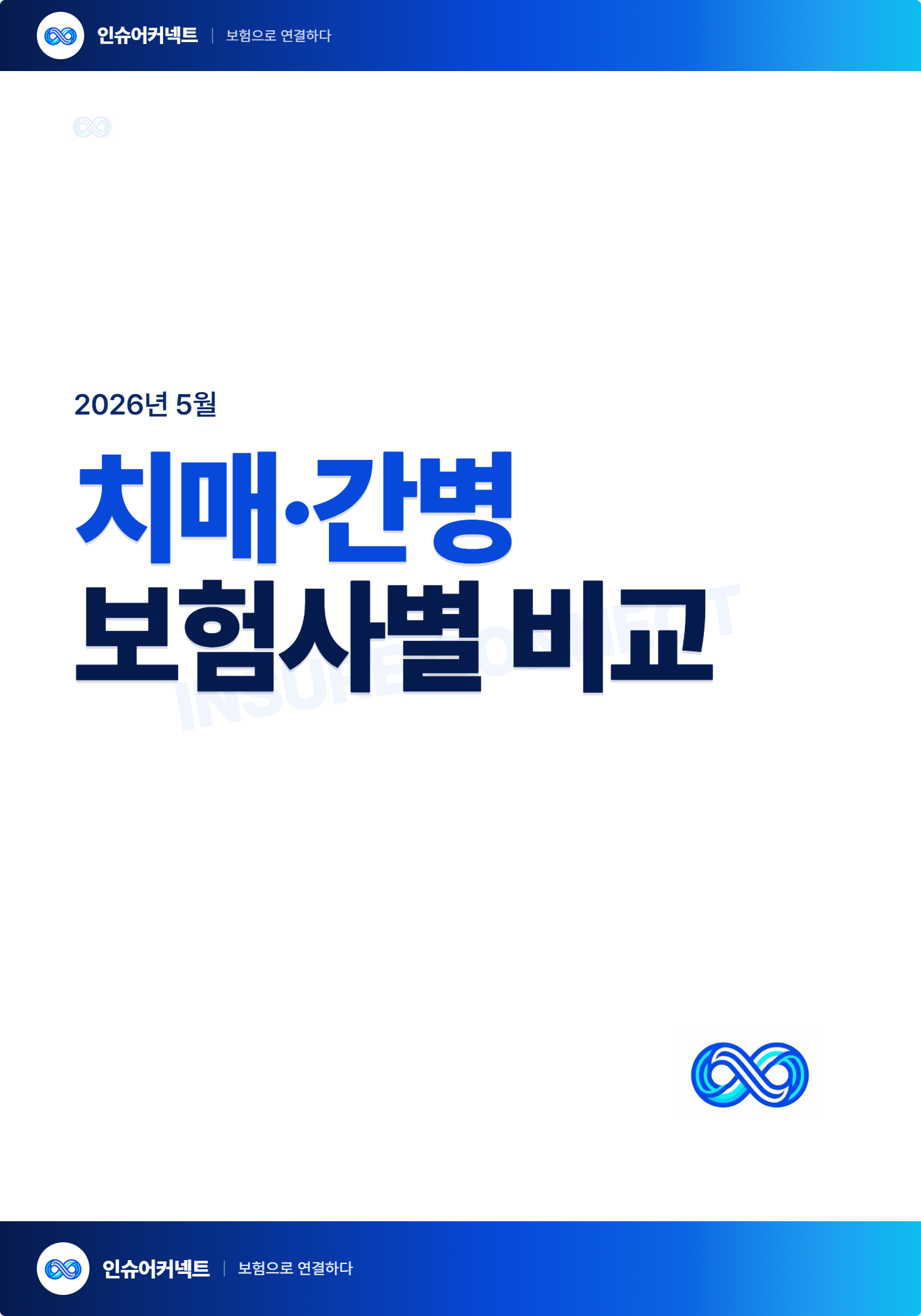 2026년 5월 치매.간병 보험 비교표